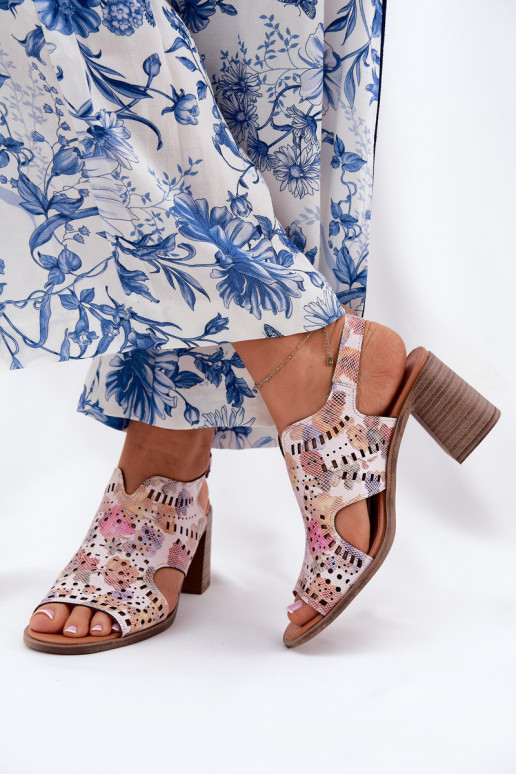 met elementen van opengeInerkt Damessandalen met hoge hakken Verschillende kleuren Tosine