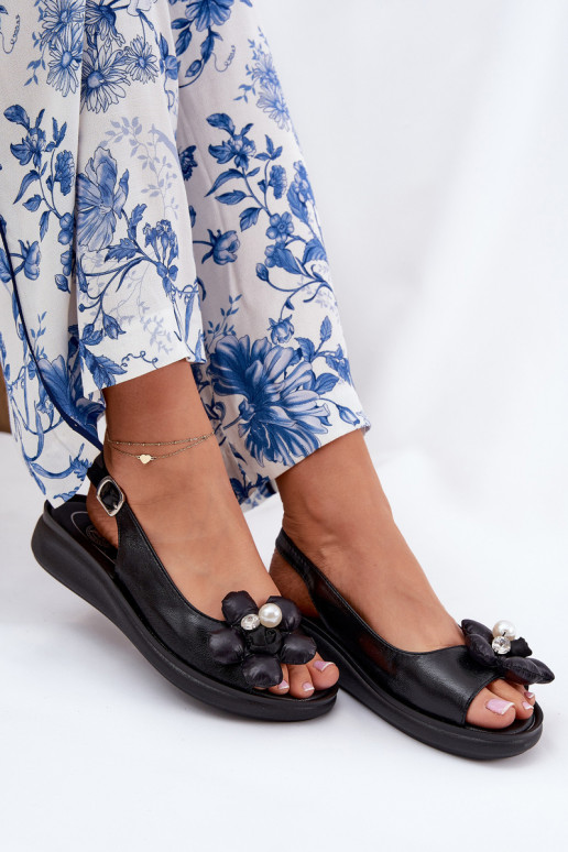 Dames sandalen Met sierlijk met bloemenem zInart Divonne