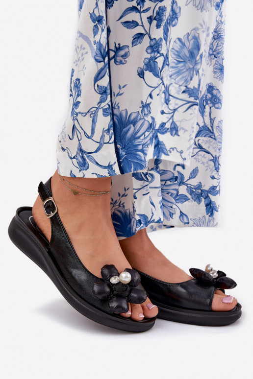 Dames sandalen Met sierlijk met bloemenem zInart Divonne