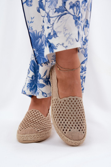 Espadrilles Met Vlecht Vinceza 13625 beige