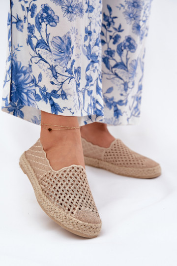 Espadrilles Met Vlecht Vinceza 13625 beige 2