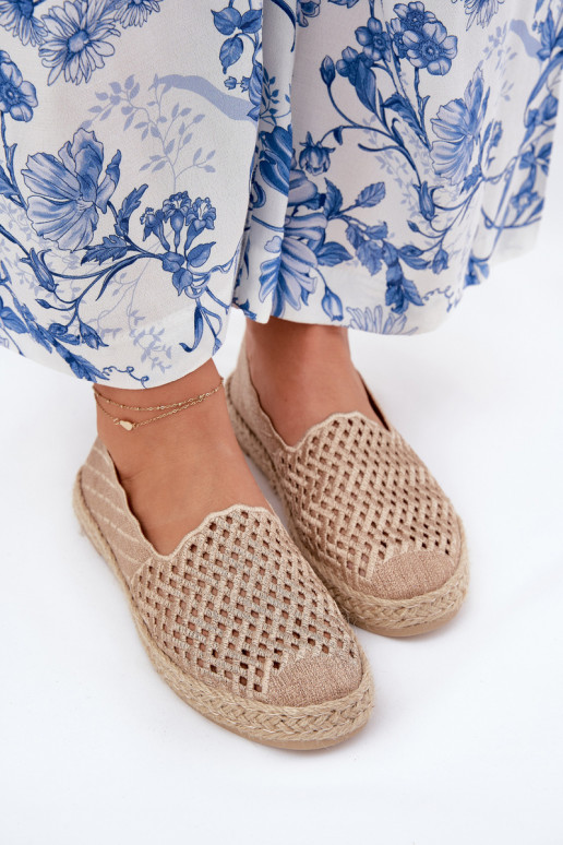 Espadrilles Met Vlecht Vinceza 13625 beige