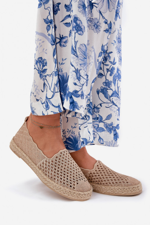 Espadrilles Met Vlecht Vinceza 13625 beige