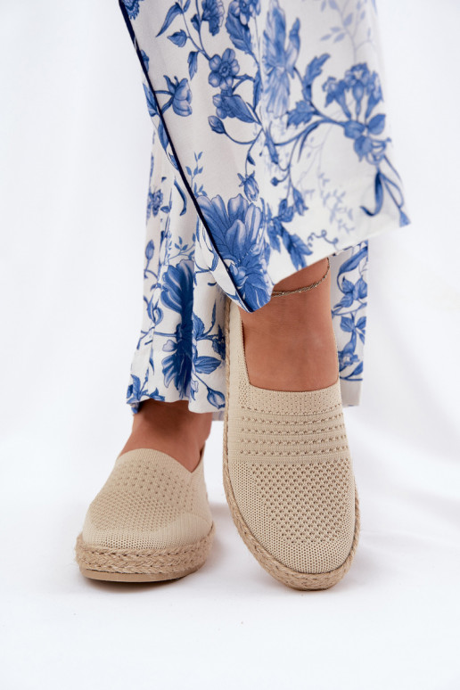 Dames espadrilles Met Vlecht Vinceza 13624 beige