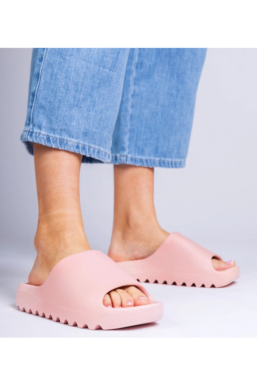 Roze rubberen dames slippers Serrano Roze rubberen dames slippers Serrano