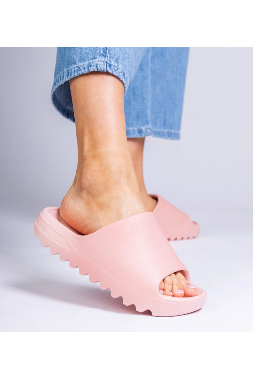 Roze rubberen dames slippers Serrano Roze rubberen dames slippers Serrano