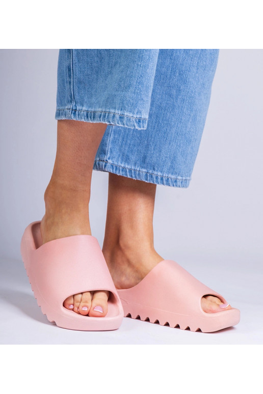 Roze rubberen dames slippers Serrano Roze rubberen dames slippers Serrano