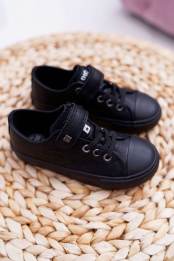 Zwarte kinder leren casual schoenen Big Star EE374034 2