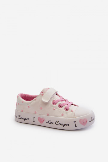Witte kinder casual schoenen Lee Cooper LCIN-24-02-2159