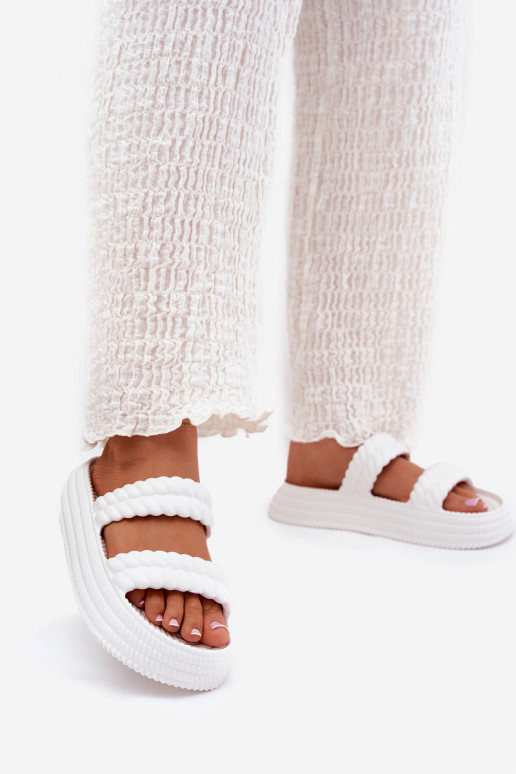 LichtgeInicht pantoffels Eenvoudig Damespantoffels met platform S.Barski ZK51-001 Initte kleur LichtgeInicht pantoffels Eenvoudig Damespantoffels met platform S.Barski ZK51-001 Initte kleur