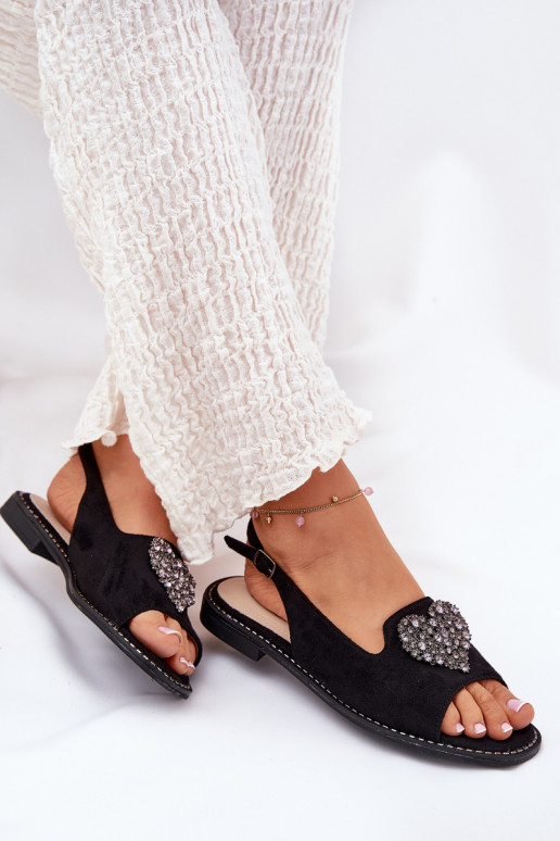 Dames sandalen Met sierlijk Hartenm S.Barski KV27-018 zInart Dames sandalen Met sierlijk Hartenm S.Barski KV27-018 zInart