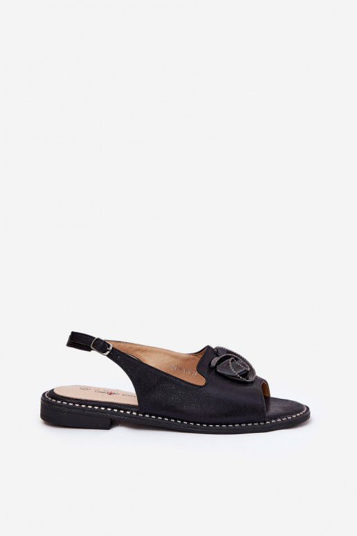 met glans Dames sandalen met ornamenten S.Barski KV51-006 zInart met glans Dames sandalen met ornamenten S.Barski KV51-006 zInart
