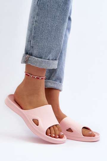 Roze klassieke stijl dames slippers Juniria 2