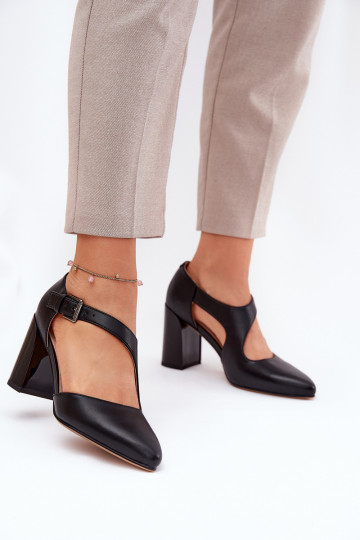 Leer Schoenen met hakken met gespen Vinceza 91133 zInart 2