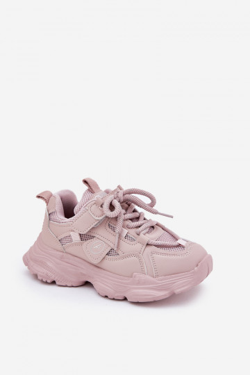 Sneakers model schoenen Kinderen met platform roze Hanomess