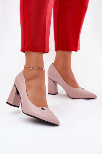 Schoenen met hakken Elegante stijl Vinceza 62224 roze