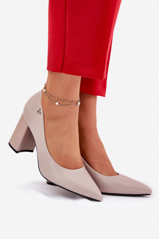 Elegante stijl Schoenen met hakken Vinceza 62220 grijs