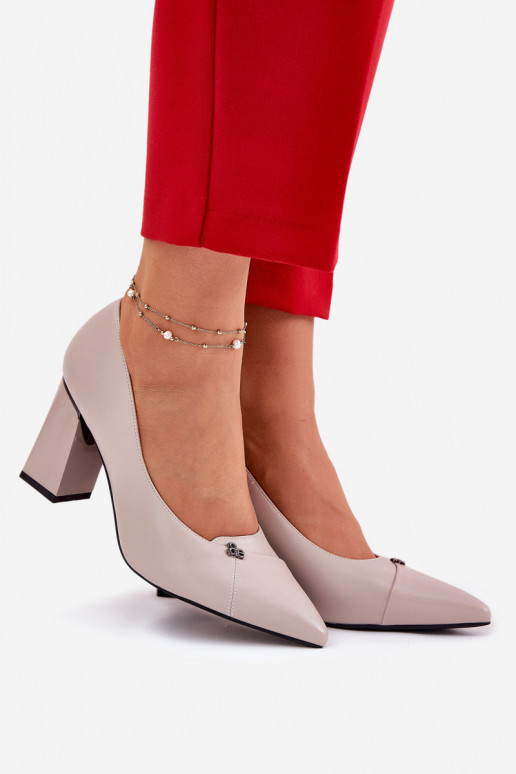 Schoenen met hakken Elegante stijl Vinceza 62224 grijs