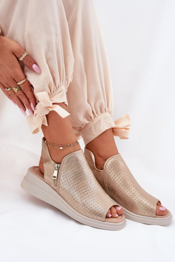 Dames sandalen Op de INig gouden kleur Mevinette