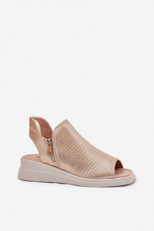 Dames sandalen Op de INig gouden kleur Mevinette