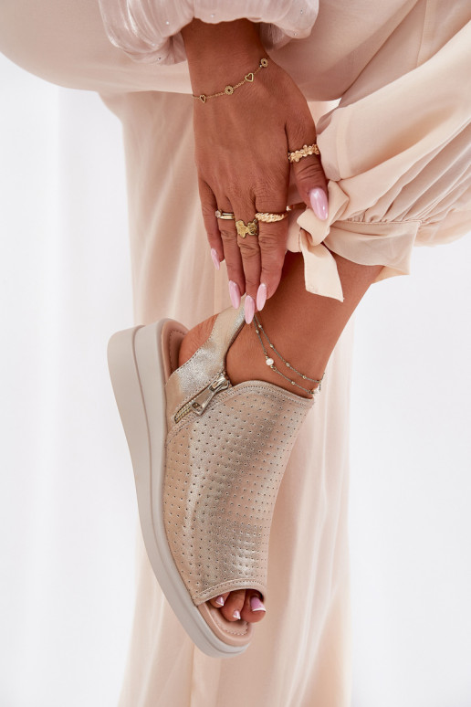 Dames sandalen Op de INig gouden kleur Mevinette