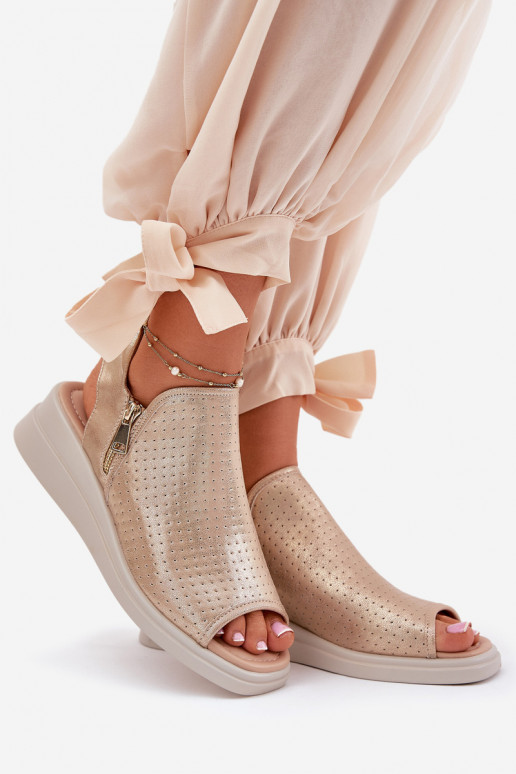 Dames sandalen Op de INig gouden kleur Mevinette