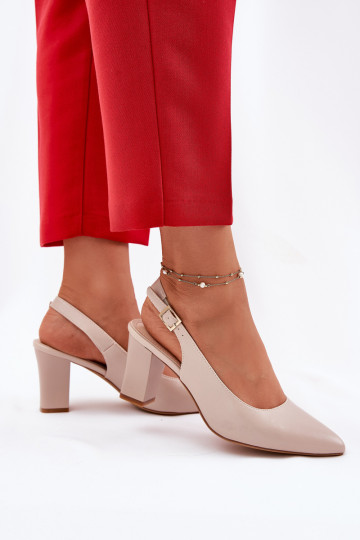 Comfortabel Schoenen met hakken Sergio Leone SK162 beige
