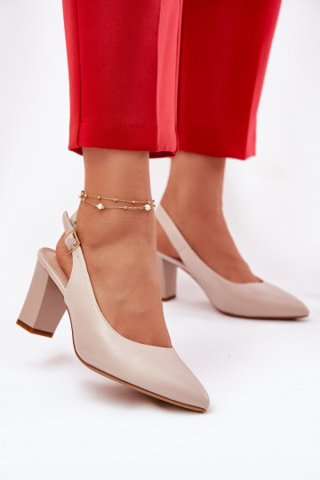Comfortabel Schoenen met hakken Sergio Leone SK162 beige 2