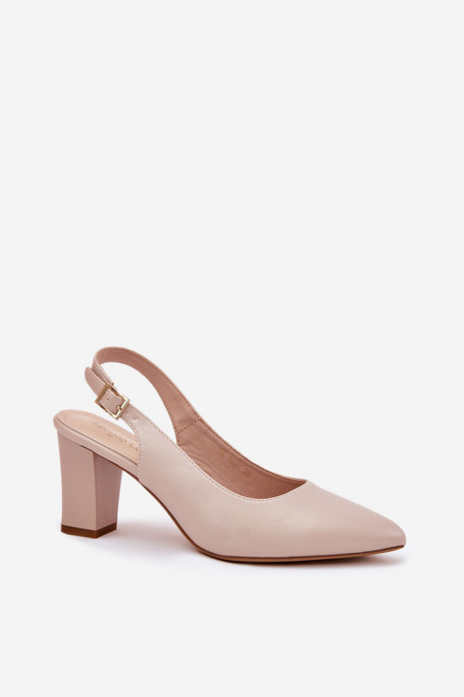 Comfortabel Schoenen met hakken Sergio Leone SK162 beige Comfortabel Schoenen met hakken Sergio Leone SK162 beige