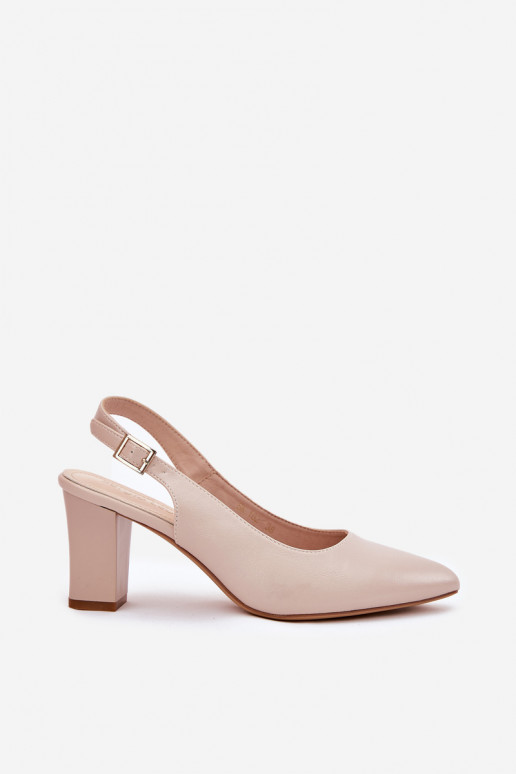 Comfortabel Schoenen met hakken Sergio Leone SK162 beige Comfortabel Schoenen met hakken Sergio Leone SK162 beige