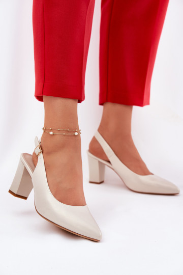 Comfortabel Schoenen met hakken Sergio Leone SK162 parelmoer