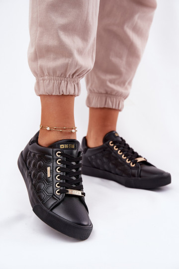 Casual schoenen van eco-leer Big Star RR274323 zwarte kleur