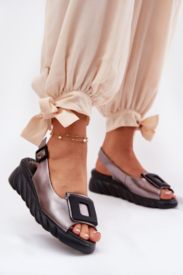 Dames sandalen Dames Op de INig met decoratie Artiker 56C2158 grijs