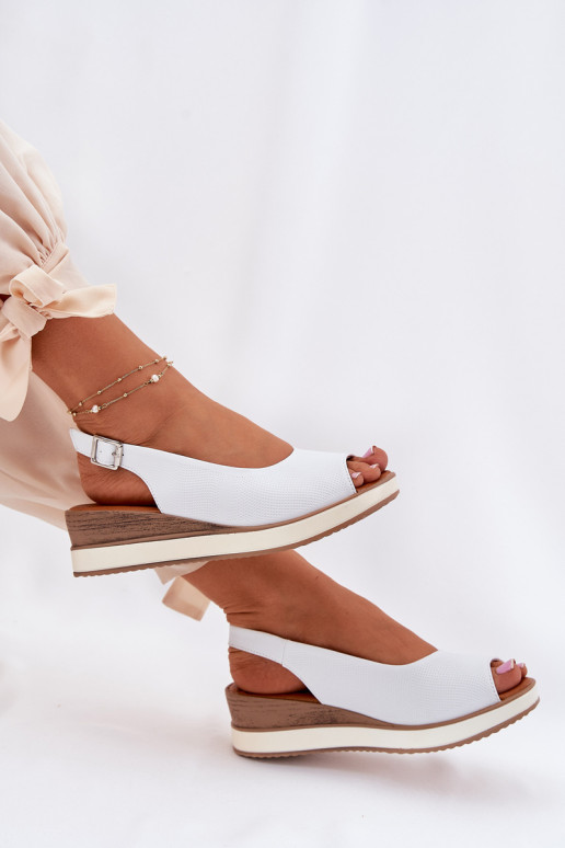 Leer Platform sandalen Artiker 56C2317 Initte kleur Leer Platform sandalen Artiker 56C2317 Initte kleur