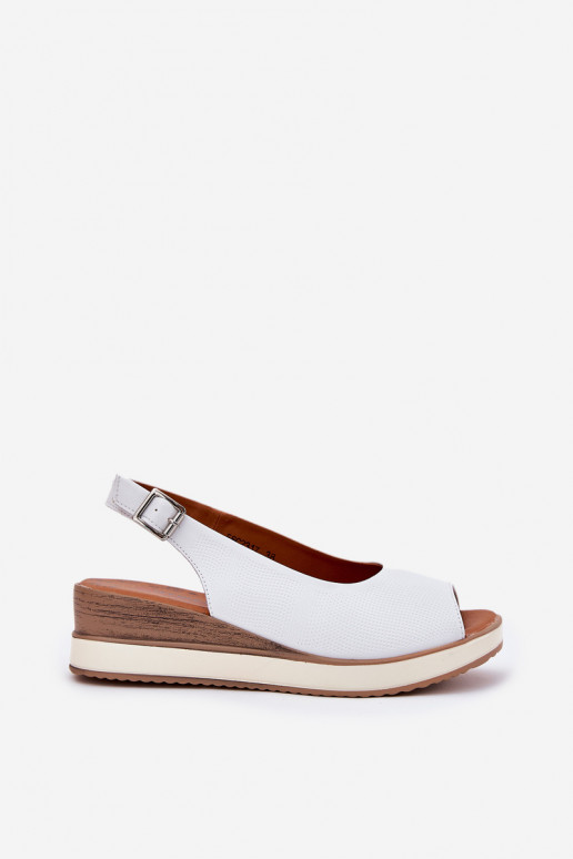 Leer Platform sandalen Artiker 56C2317 Initte kleur Leer Platform sandalen Artiker 56C2317 Initte kleur