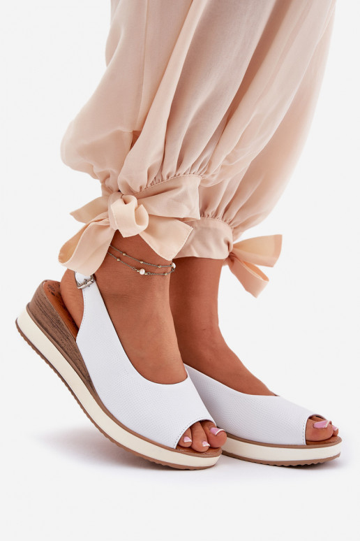Leer Platform sandalen Artiker 56C2317 Initte kleur Leer Platform sandalen Artiker 56C2317 Initte kleur