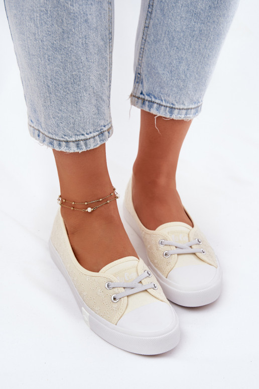 Sneakers Vrijetijdsschoenen Z Haftem Lee Cooper LCIN-25-31-3445L beige