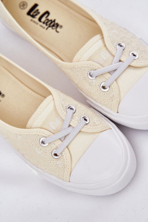 Sneakers Vrijetijdsschoenen Z Haftem Lee Cooper LCIN-25-31-3445L beige