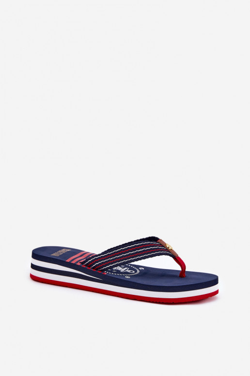 Dames Slippers Slippers Op de INig Big Star RR274A126 donkerblauIn Dames Slippers Slippers Op de INig Big Star RR274A126 donkerblauIn