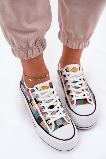 Met patroon Vrijetijdsschoenen met platform Lee Cooper LCIN-25-31-3441L Verschillende kleuren