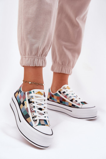 Met patroon Vrijetijdsschoenen met platform Lee Cooper LCIN-25-31-3441L Verschillende kleuren 2