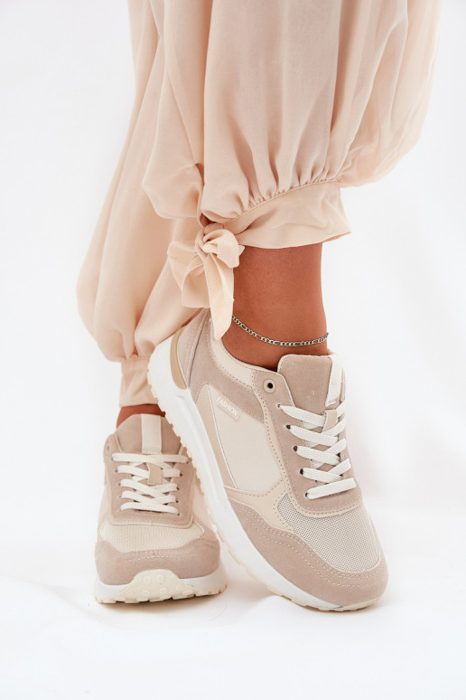 Sportiniai bateliai moteriški smėlio... Sportiniai bateliai moteriški smėlio...