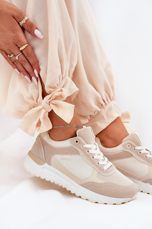 Sportiniai bateliai moteriški smėlio... Sportiniai bateliai moteriški smėlio...