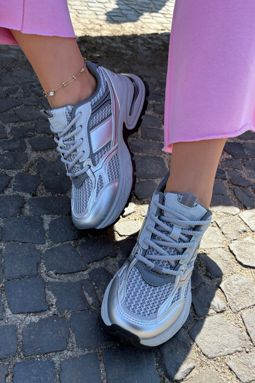 Dames grijze sneakers Big Star RR274A193