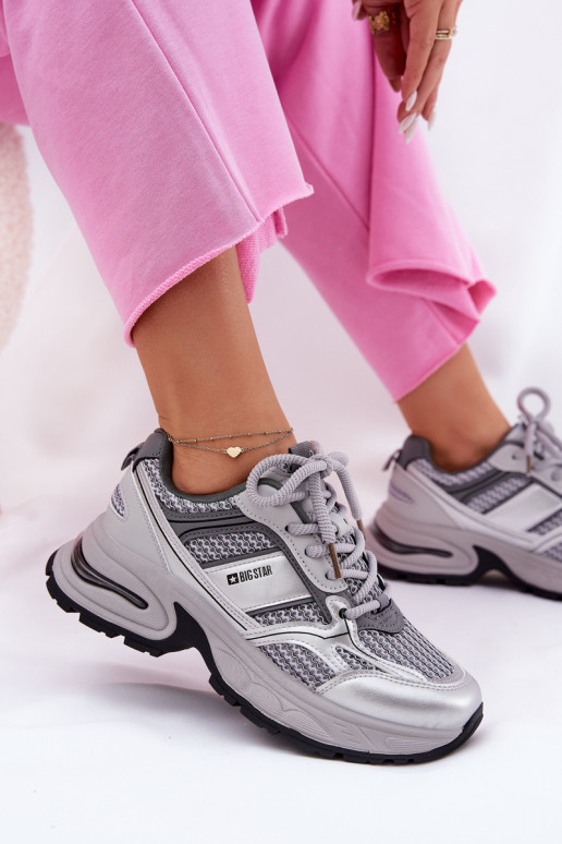 Dames grijze sneakers Big Star RR274A193