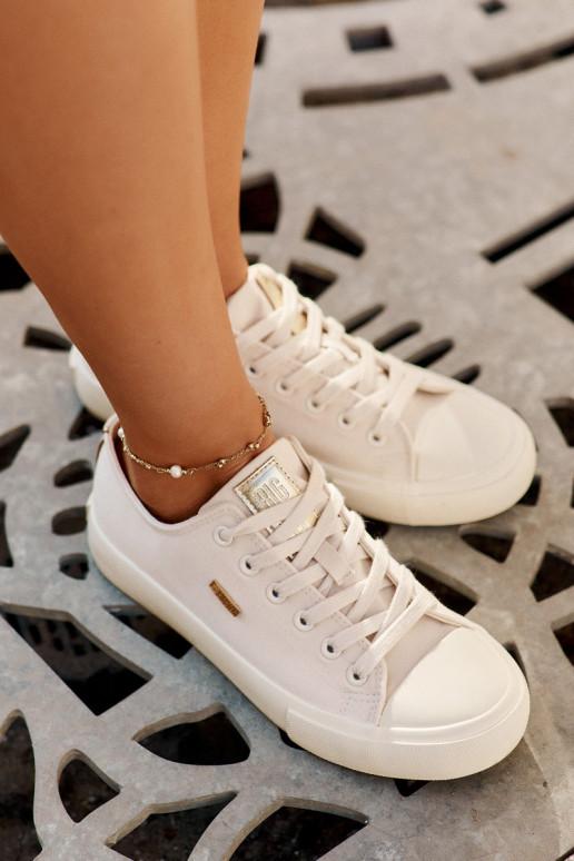 Dames zandkleurige vrijetijdsschoenen Big Star RR274768 Dames zandkleurige vrijetijdsschoenen Big Star RR274768