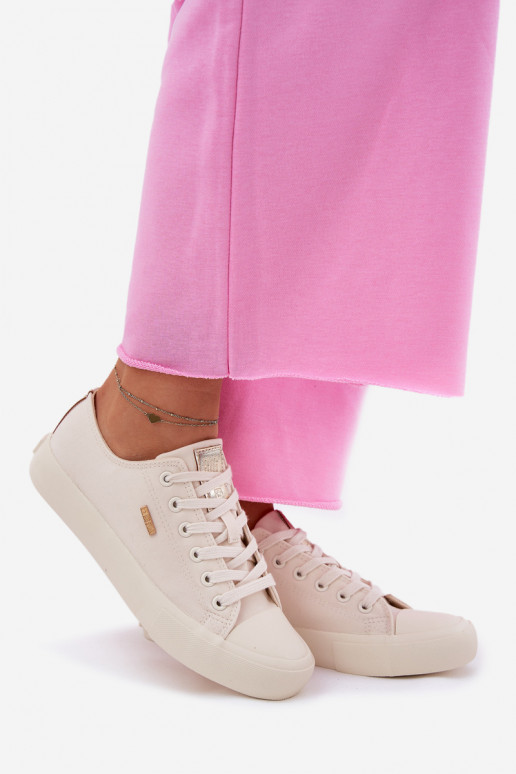 Dames zandkleurige vrijetijdsschoenen Big Star RR274768 Dames zandkleurige vrijetijdsschoenen Big Star RR274768