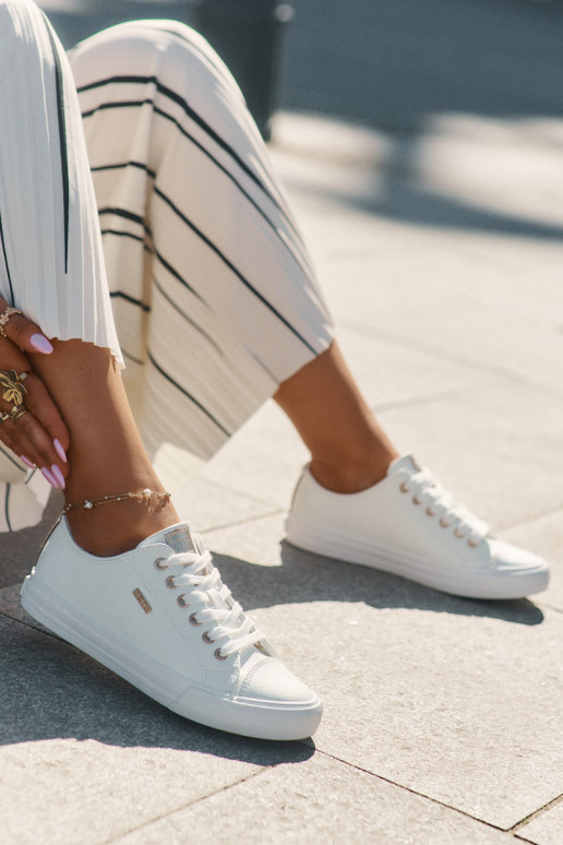 Dames witte vrijetijdsschoenen van kunstleer Big Star RR274748