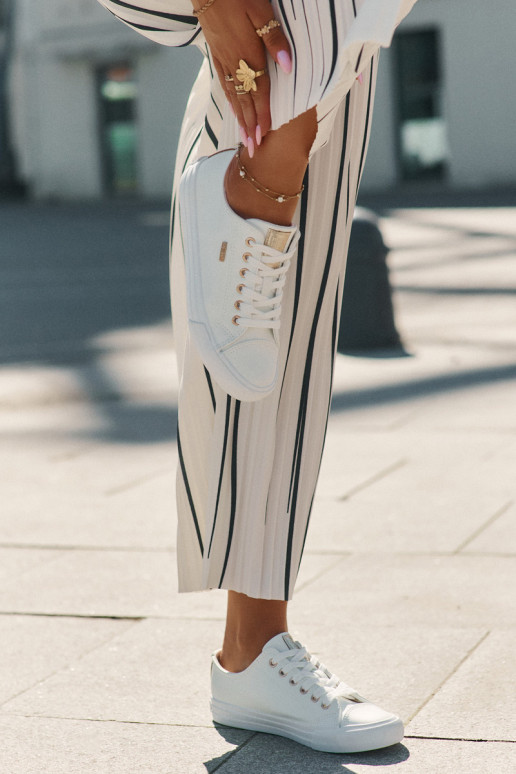 Dames witte vrijetijdsschoenen van kunstleer Big Star RR274748