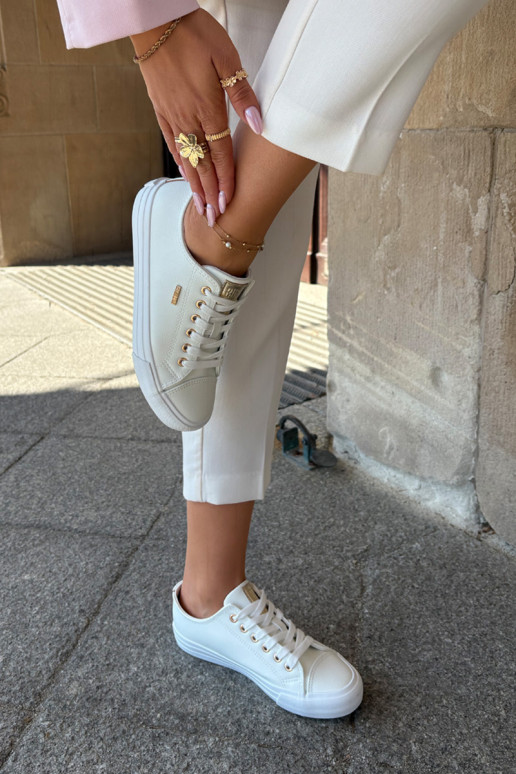 Dames witte vrijetijdsschoenen van kunstleer Big Star RR274748